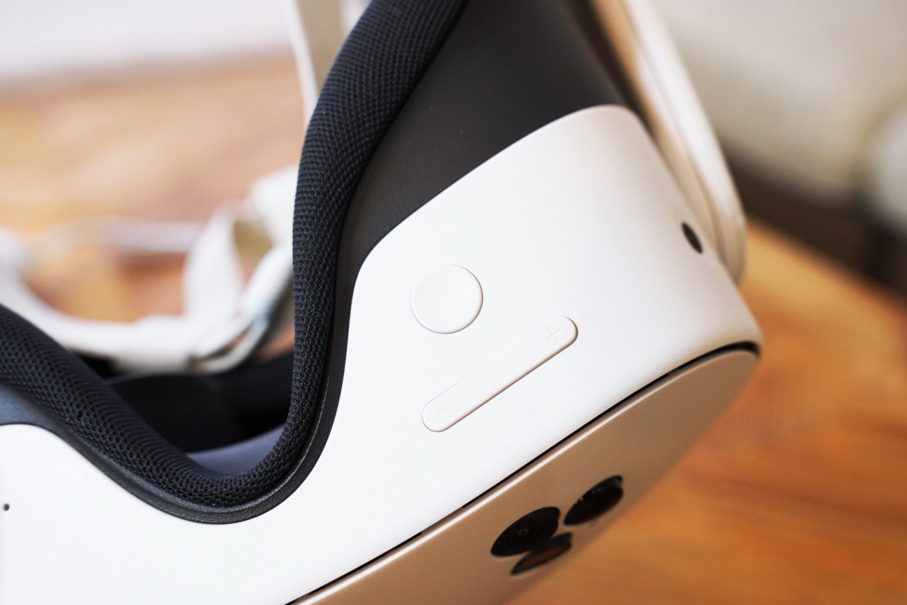 Meta Quest 3Sのアクションボタンと音量調整ボタン