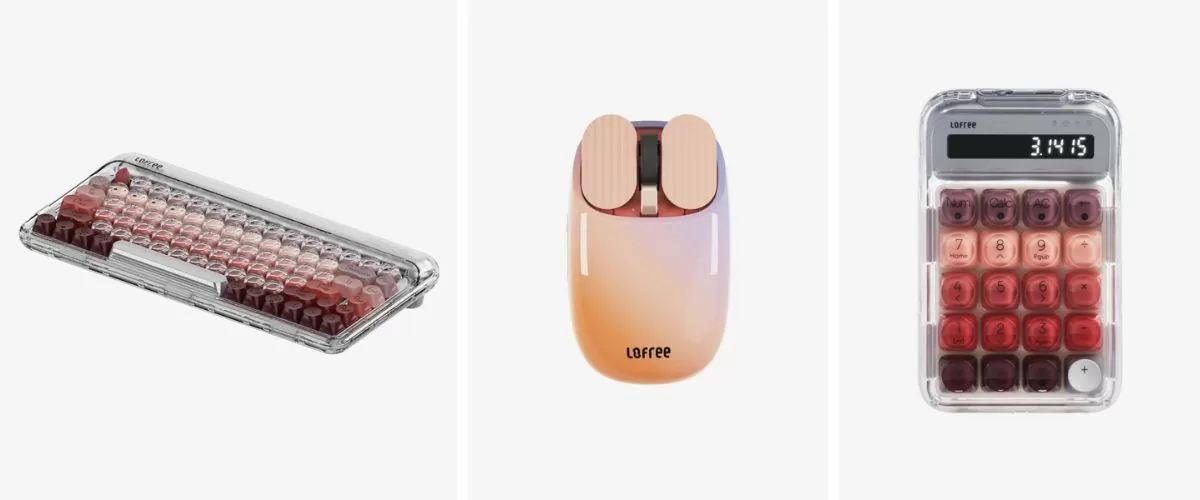 見た目にも楽しいLofreeの製品達（キーボード/マウス/テンキー）