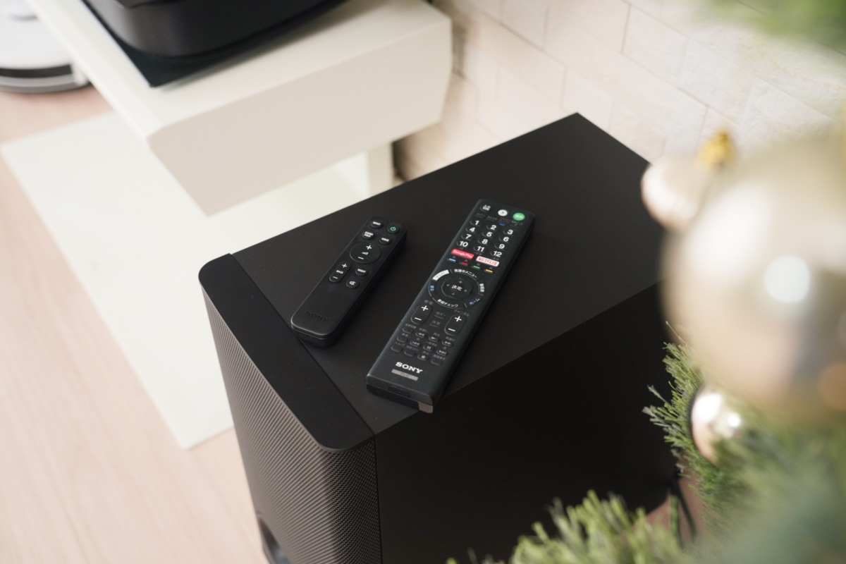 テレビリモコンとHT-B600のリモコン