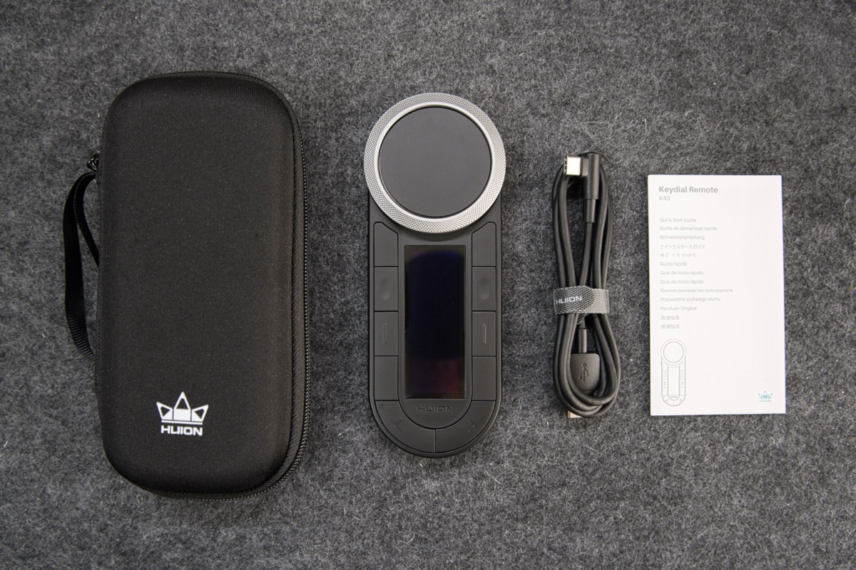 HUION Keydial Remoteの同梱品一覧