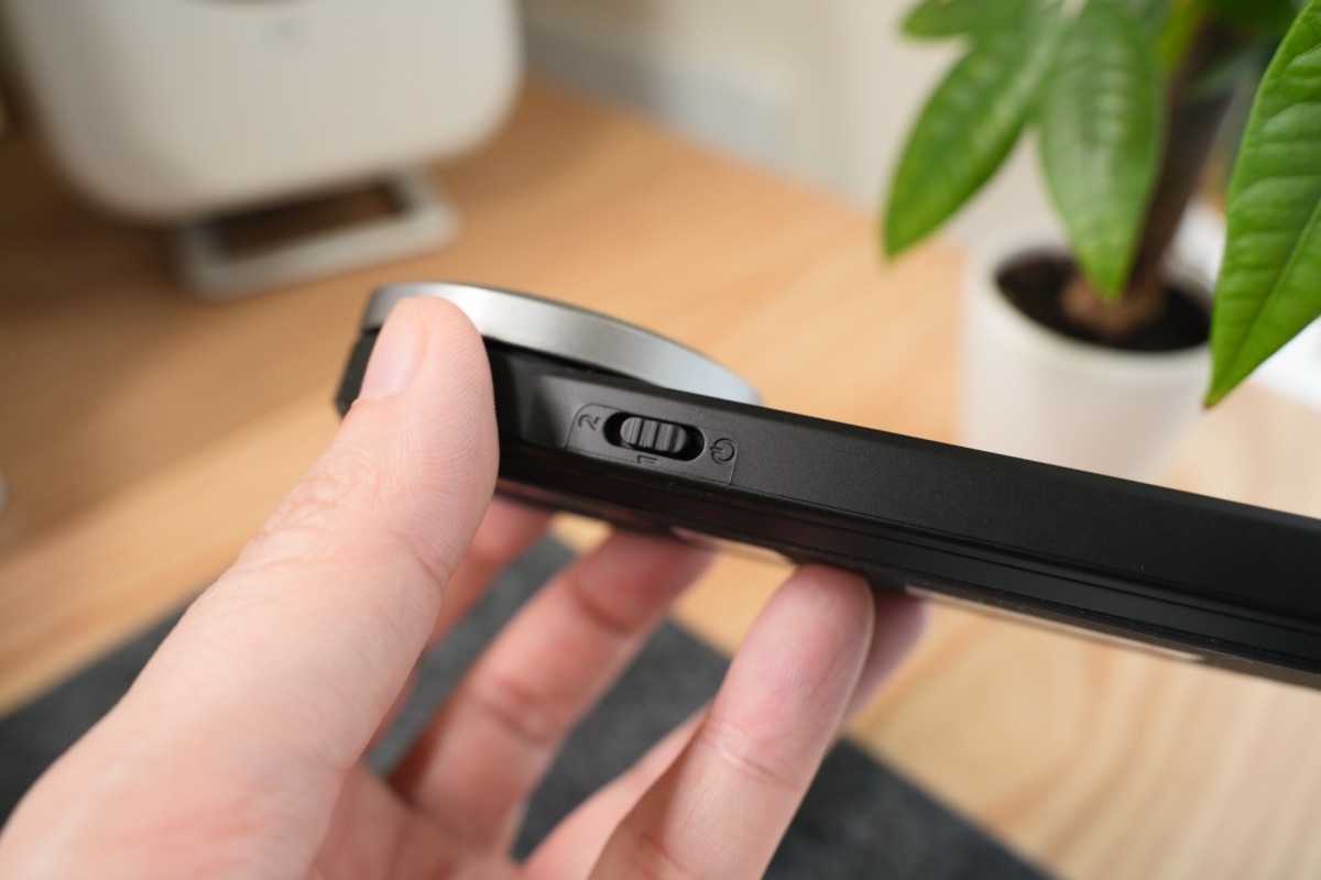 左サイドの切り替えスイッチ