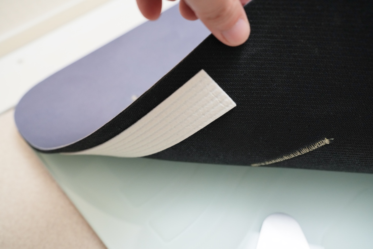 珪藻土マットの裏にあるシール部分