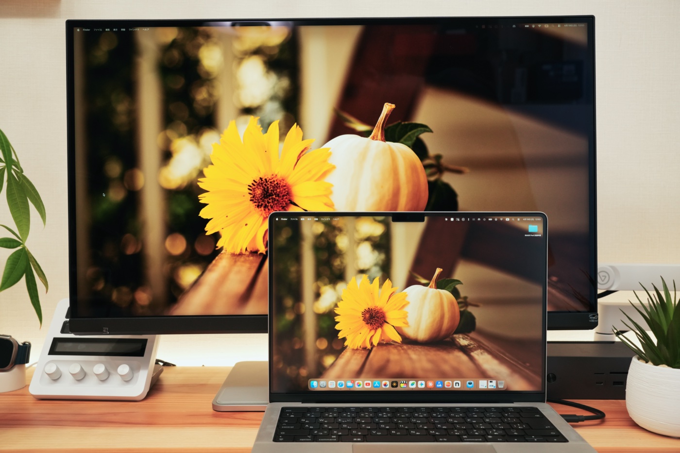 BenQ MA270SとMacBook Proの画像比較③