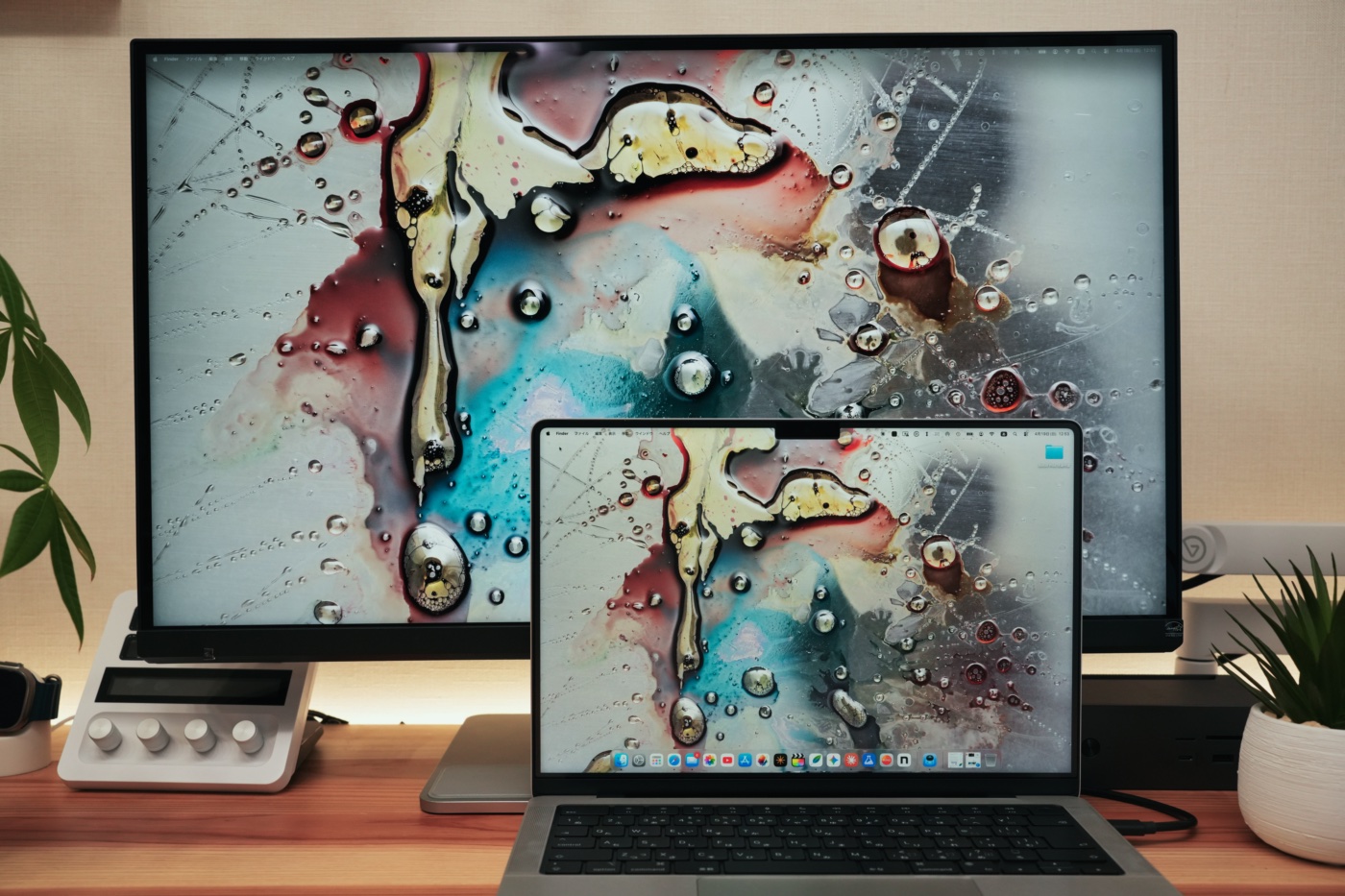 BenQ MA270SとMacBook Proの画像比較④