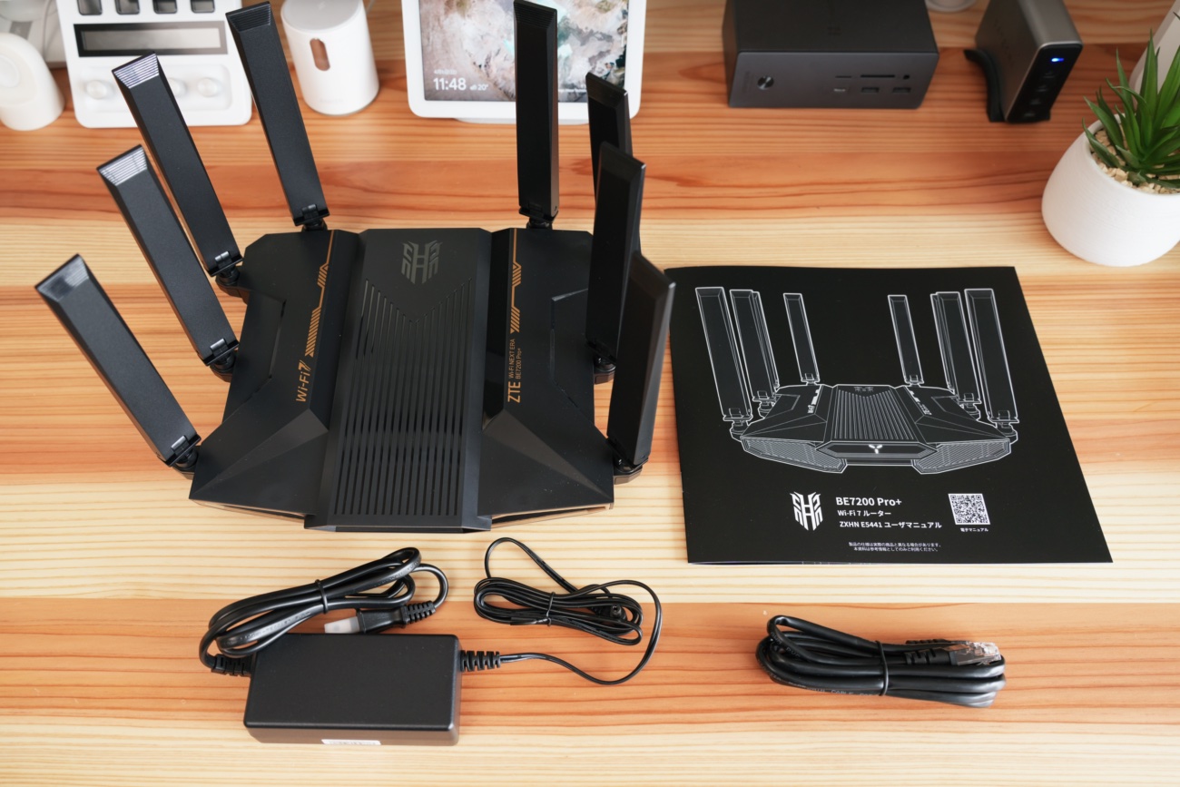 Inazuma BE7200 Pro+の同梱品一覧