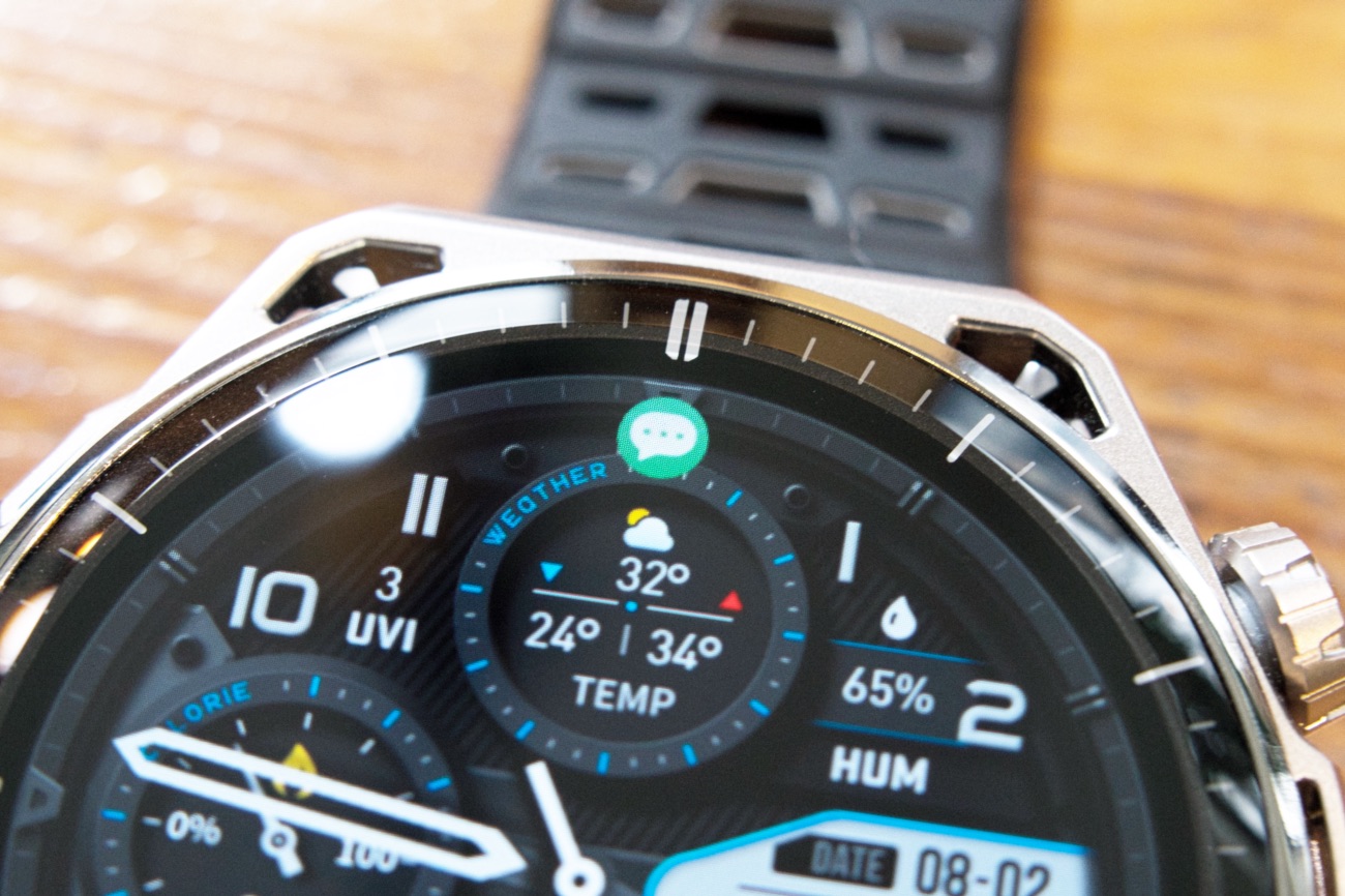 Amazfit Balance 3のディスプレイに表示された通知アイコン
