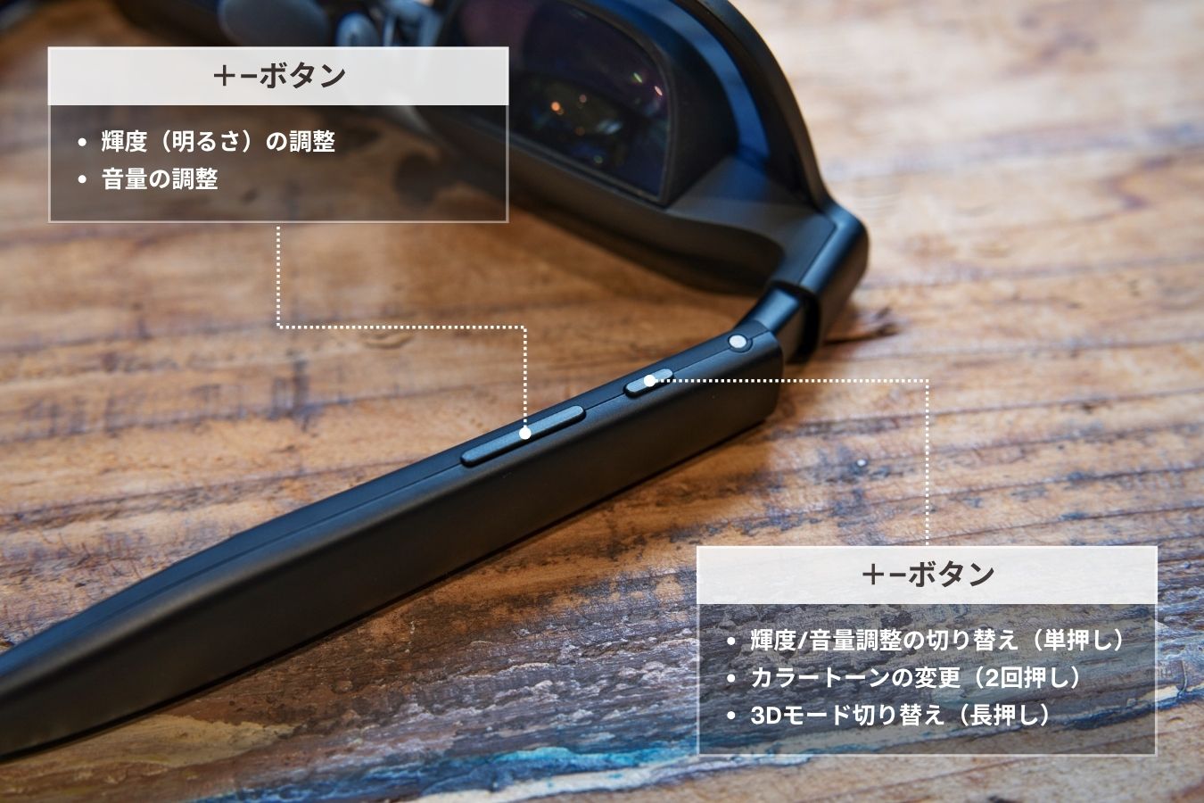 VITURE Pro 2のボタンと用途